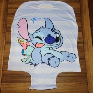 Stitch Blue Stripe Suitcase Cover 24 X 24